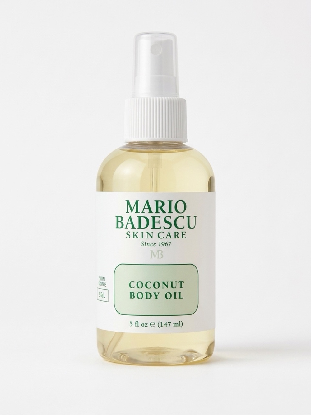 Mario Badescu Coconut Body Oil — Pale Yellow Bottle